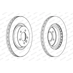 Гальмівний диск FERODO DDF1434C-1 зображення 1