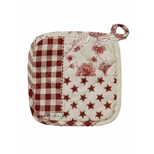 Кухонна прихватка Прованс Печворк бордо Господиня 20х20 см (031498) изображение 1