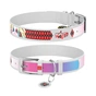 Нашийник для тварин WAUDOG Design з QR паспортом "Харлі Квін" М Ш 20 мм Д 29-38 см білий (0020-1002-15) - зменшене зображення 1