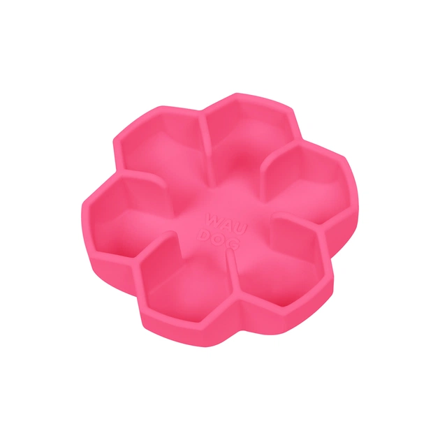 Універсальний посуд для тварин WAUDOG Silicone миска для повільного харчування 450 мл рожева (23537) - picture 1