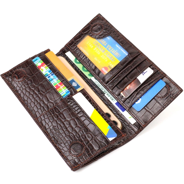 Кошелек Canpellini Из натуральной кожи Коричневый (21907) - изображение 6