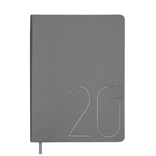 Тижневик Buromax датований 2026 STEEL, А5 срібло (BM.2127-24) зображення 1