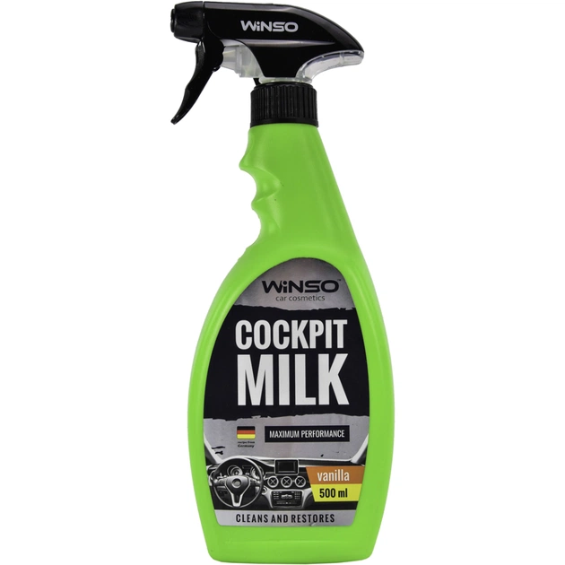Автополироль WINSO Cocpit Milk (ваниль) 500мл (810600) - изображение 1