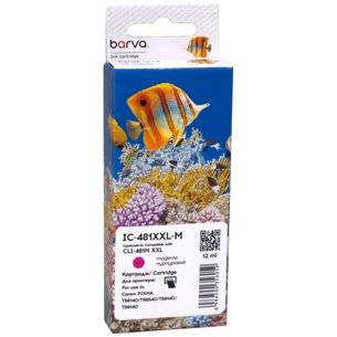 Картридж Barva Canon CLI-481M XXL (1991C001AA) 760 ст, magenta (IC-481XXL-M) зображення 1