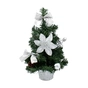 Штучна ялинка Chomik прикрашена, сріблястий декор, 30см (5900779874053) - уменьшенное изображение 1