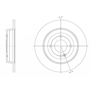 Гальмівний диск REMSA 61570.00 зображення 1