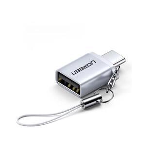 Перехідник Ugreen OTG USB 3.0 AF to Type-C US270 Alum. (Gray) (50283) зображення 1