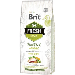 Сухий корм для собак Brit Fresh Duck/Millet Active Run and Work 12 кг (8595602530816) зображення 1