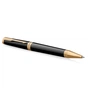 Ручка кулькова Parker INGENUITY Black Lacquer GT BP + блокнот Parker + подар.упак. GIFT24 (60 032b24) - зменшене зображення 2