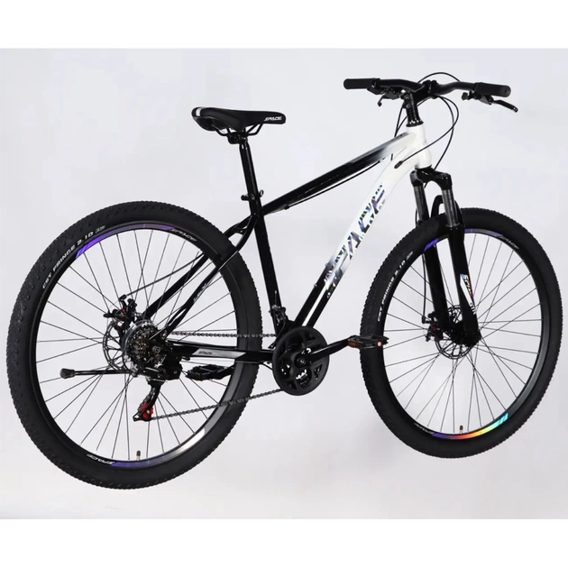Велосипед Space 27.5" MARS DD FR рама-17" ST 2026 чорний з білим (OPS-SP-27.5-070) - зображення 3