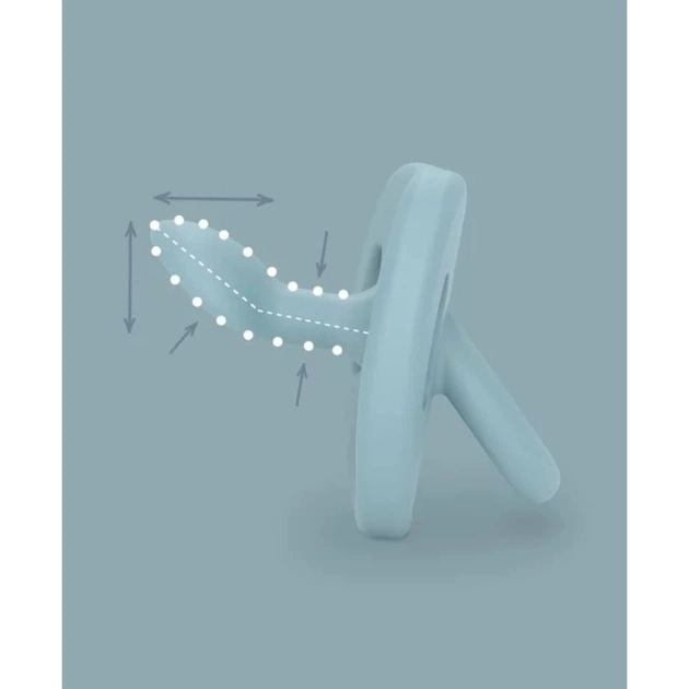 Пустушка Suavinex Colour Essence 0-6 міс, анатомічна силіконова, жовтий (308083) - picture 4