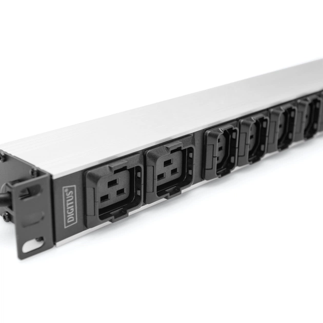 Силовий блок 19" 1U w/PDU 8xC13, 2xC19, 16A, 250V, вилка C20 Digitus (DN-95427) - зображення 9
