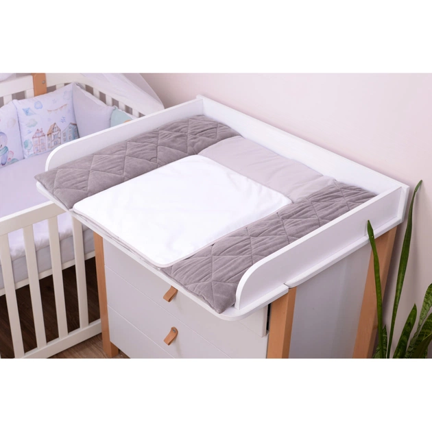 Пеленальний матрацик Верес Velour Taup grey 72х80 см (429.10) - picture 3