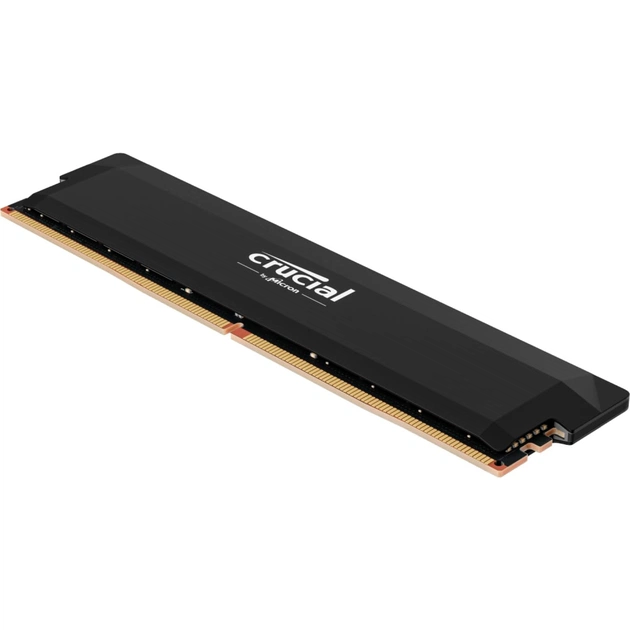Модуль пам'яті для комп'ютера DDR5 32GB 6400 MHz Pro Overclocking Black Micron (CP32G64C40U5B) - зображення 1