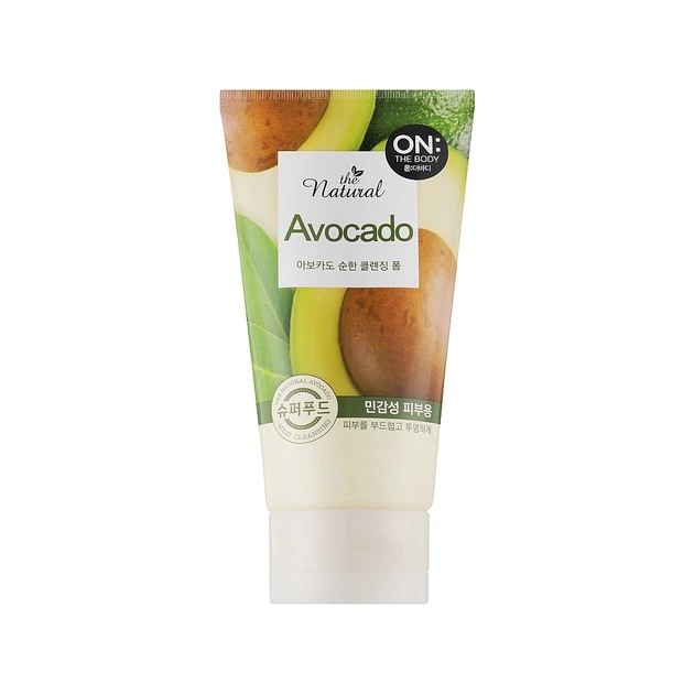 Пінка для вмивання LG On The Body Foam Cleanse Avocado 120 г (8801051121612) - изображение 1