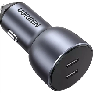 Зарядний пристрій Ugreen QC 3.0+QC 3.0 Dual USB-A 40W Fast Car Charger Space Grey (CD213) (70594) зображення 1