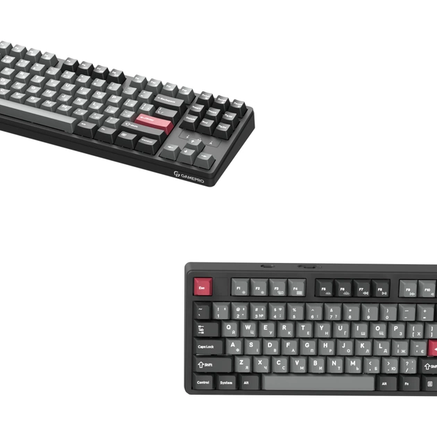 Клавіатура GamePro Asgard Ragnar Wireless/Bluetooth/USB UA Black (MK285BK) - picture 4