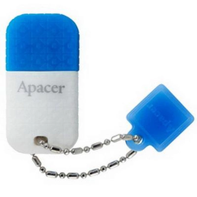 USB флеш накопичувач Apacer 32GB AH154 white/blue USB 3.0 (AP32GAH154U-1) - изображение 1