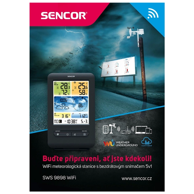 Метеостанція Sencor SWS9898WIFI - зображення 3