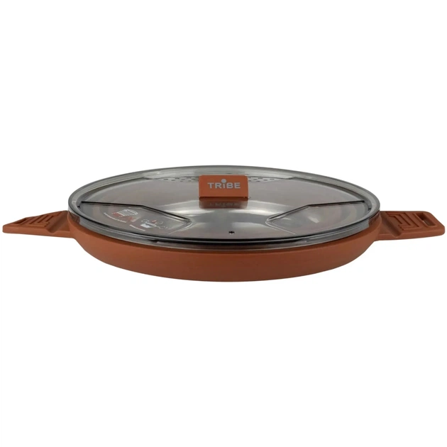 Котел туристический Tribe Collapsible Pot 2,5 л силіконовий brown (T-FF-0025-brown) - изображение 3