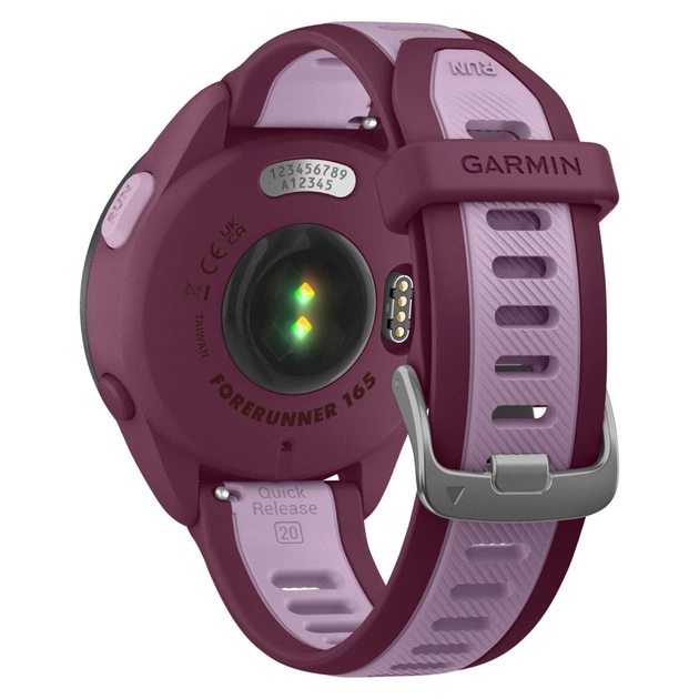 Смарт-годинник Garmin Forerunner 165 Music, GPS, WiFi, Berry/Lilac, GPS (010-02863-33) - picture 6