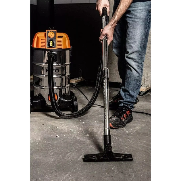 Пилосос будівельний Neo Tools 1600Вт, 18 кПа, 35л, HEPA, колеса, 7.5кг (04-739) - picture 10