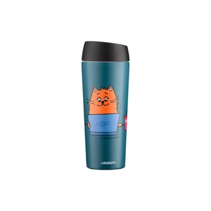 Термокружка Ardesto Coffee Тime Red Cat 450 мл Синя (AR2645CG) изображение 1