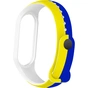 Ремінець до фітнес браслета Armorstandart для Xiaomi Mi Band 4/3 Blue/Yellow (ARM65667) - зменшене зображення 2