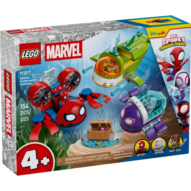 Конструктор LEGO Spidey Паук: Подводные транспортные средства (11207) - изображение 1