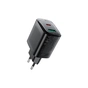 Зарядний пристрій Acefast A106 1xUSB-C PD45W + 1xUSB QC3.0 GaN black (6974316284031) - зменшене зображення 1
