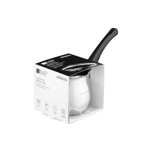 Турка Ardesto BLACK MARS нержавіюча сталь бакелітова ручка 0,5 л (AR0814SB) - picture 6