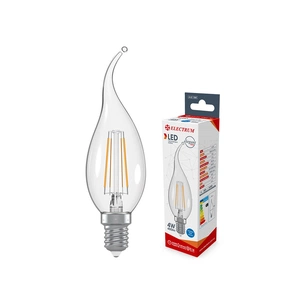 Лампочка Electrum C37 4W GL LC- 4F Е14 4000K (A-LC-1368) изображение 1