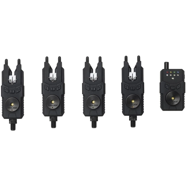 Індикатор клювання Prologic Custom SMX MKII Bite Alarm Set 4+1 red/green/yellow (1846.15.91) - изображение 1