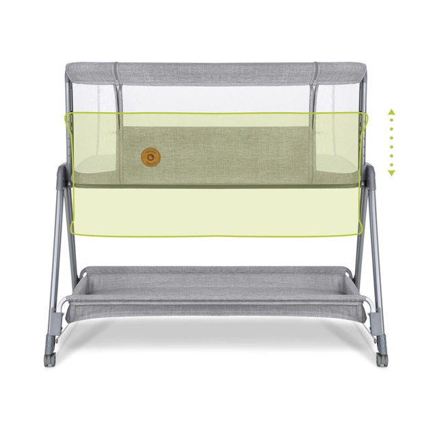 Кроватка Lionelo приставная Luna Grey Concrete (LO-LUNA GREY CONCRETE) - изображение 7