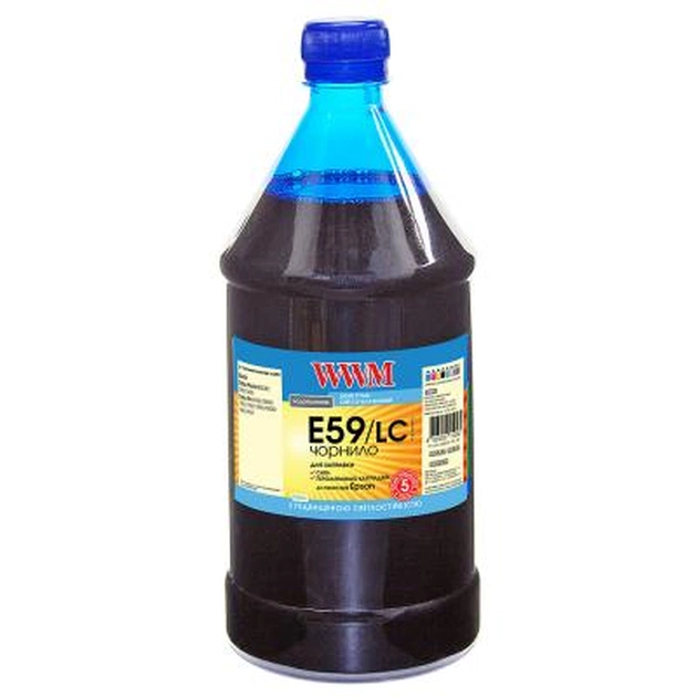 Чернила WWM Epson StPro 7890/9890 1000г Light Cyan (E59/LC-4) - изображение 1