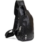 Сумка Vintage Через плече на два відділення шкірзам Чорна (20559) - зменшене зображення 1