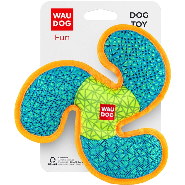 Іграшка для собак WAUDOG Fun Пропелер 21х21 см блакитна (62062) - зображення 1