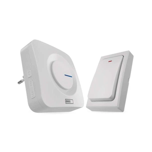 Дверний дзвінок EMOS бездротовий P5729 живлення від мережі 220В з кнопкою BATTERY-FREE (P5729) изображение 1