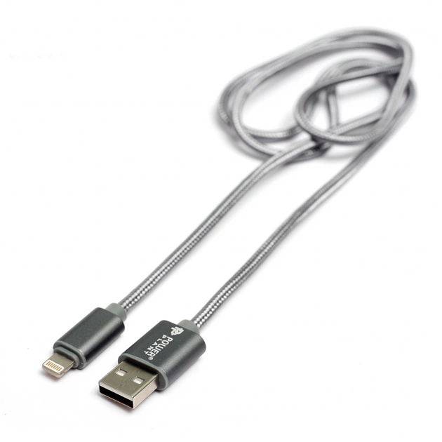 Дата кабель USB 2.0 AM to Lightning 1.0m PowerPlant (KD00AS1288) - зображення 1