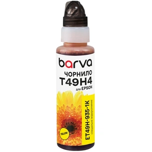 Чорнило Barva Epson T49H 100мл, Water, флакон OneKey, Yellow (ET49H-935-1K) зображення 1