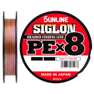 Шнур Sunline Siglon PE х8 150m 0.6/0.132mm 10lb/4.5kg Multi Color (1658.09.99) зображення 1