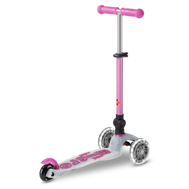 Самокат Micro Mini Deluxe складний серії Foldable Orion Glow LED" Рожевий" (MMD373) - изображение 3