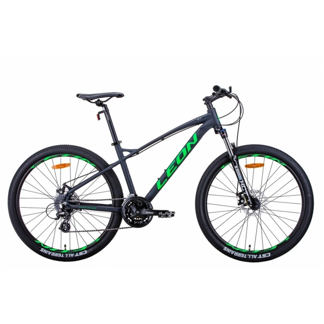 Велосипед Leon 27,5" XC-90 рама-16,5" 2021 Graphite/Green (OPS-LN-27.5-087) - изображение 1