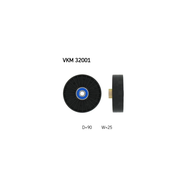 Ролик натягувача ременя SKF VKM 32001 - зображення 1