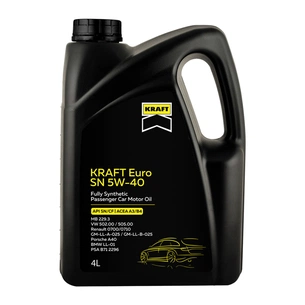 Моторна олива KRAFT Euro SN 5W-40, 4л (708437) зображення 1