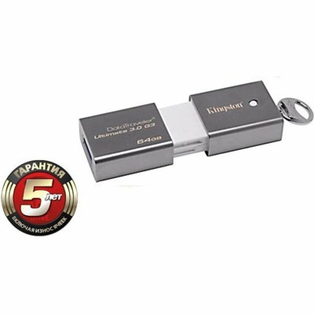 USB флеш накопичувач Kingston 64Gb DataTraveler Ultimate G3 USB3.0 (DTU30G3/64GB) - изображение 1