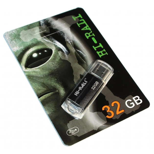 USB флеш накопичувач Hi-Rali 32GB Corsair Series Black USB 2.0 (HI-32GBCORBK) - зображення 1