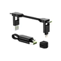 Дата кабель 6in1 inCharge X 0,14m 100W black Rolling Square (X01WR) - зменшене зображення 1