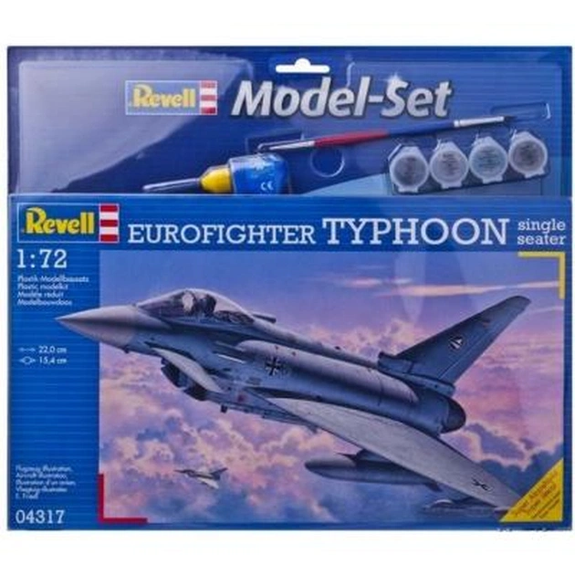 Збірна модель Revell Літак Eurofighter Typhoon singlesester 1:72 (64317) - изображение 1