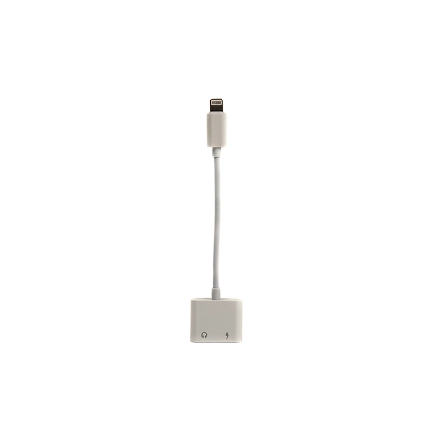 Перехідник Lightning 2in1, Audio 3.5mм to Lightning PowerPlant (CA910427) - зображення 1